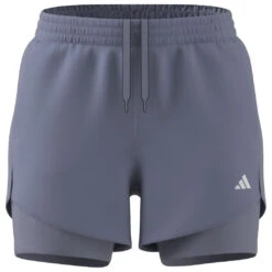 ADIDAS Women's Aeroready Minimal 2In1 Shorts - Laufshorts -Rip Curl-Laden adidas womens aeroready minimal 2in1 shorts laufshorts detail 4