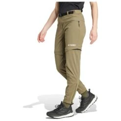 ADIDAS Women's Utilitas ZO Pants - Zip-Off Hose -Rip Curl-Laden adidas womens utilitas zo pants zip off hose detail 2