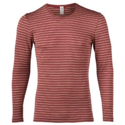 Engel Striped L/S Shirt - Merinounterwäsche