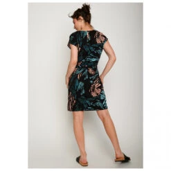 Women's Black Palm Step Dress - Kleid -Rip Curl-Laden greenbomb womens black palm step dress kleid detail 2