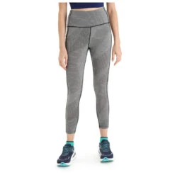 Icebreaker Women's Fastray High Rise Tights Gridlines - Leggings -Rip Curl-Laden icebreaker womens fastray high rise tights gridlines leggings detail 3