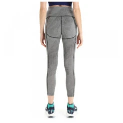 Icebreaker Women's Fastray High Rise Tights Gridlines - Leggings -Rip Curl-Laden icebreaker womens fastray high rise tights gridlines leggings detail 4