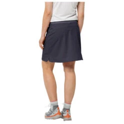 Jack Wolfskin Women's Hilltop Trail Skort - Rock -Rip Curl-Laden jack wolfskin womens hilltop trail skort rock detail 3