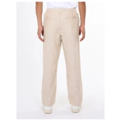 KnowledgeCotton Apparel Loose Linen Pants - Freizeithose -Rip Curl-Laden knowledgecotton apparel loose linen pants freizeithose detail 4