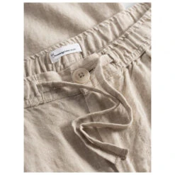 KnowledgeCotton Apparel Loose Linen Pants - Freizeithose -Rip Curl-Laden knowledgecotton apparel loose linen pants freizeithose detail 6
