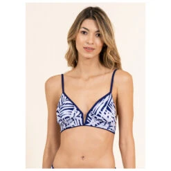 Maaji Women's Indigo Blue Parade - Bikini-Top -Rip Curl-Laden maaji womens indigo blue parade bikini top detail 3