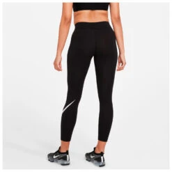 Nike Women's Sportswear Essential Mid Swoosh Leggings -Rip Curl-Laden nike womens sportswear essential mid swoosh leggings detail 4