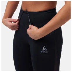 Odlo Women's Tights 3/4 Essential Mesh - Lauftights -Rip Curl-Laden odlo womens tights 3 4 essential mesh lauftights detail 3