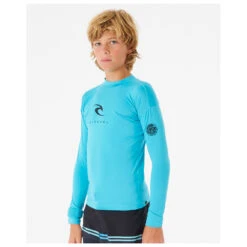 Rip Curl Boy's Corps L/S Rash Vest - Lycra -Rip Curl-Laden rip curl boys corps l s rash vest lycra detail 3