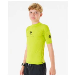 Rip Curl Boy's Corps S/S Rash Vest - Lycra -Rip Curl-Laden rip curl boys corps s s rash vest lycra detail 3