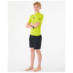 Rip Curl Boy's Corps S/S Rash Vest - Lycra -Rip Curl-Laden rip curl boys corps s s rash vest lycra detail 4