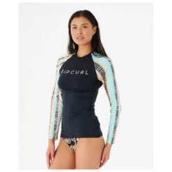 Rip Curl Women's Ripple Effect UPF L/S Top - Lycra -Rip Curl-Laden rip curl womens ripple effect upf l s top lycra detail 3