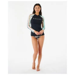 Rip Curl Women's Ripple Effect UPF L/S Top - Lycra -Rip Curl-Laden rip curl womens ripple effect upf l s top lycra detail 4