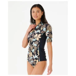 Rip Curl Women's Sun Dance S/S Rashguard - Lycra -Rip Curl-Laden rip curl womens sun dance s s rashguard lycra detail 3