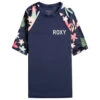 Roxy Kid's Printed Sleeves S/S - Lycra -Rip Curl-Laden roxy kids printed sleeves s s lycra