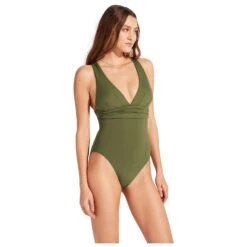 Seafolly Women's Collective Cross Back One Piece - Badeanzug -Rip Curl-Laden seafolly womens collective cross back one piece badeanzug bf detail 3