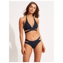 Seafolly Women's Collective Halter Bra - Bikini-Top -Rip Curl-Laden seafolly womens collective halter bra bikini top detail 3