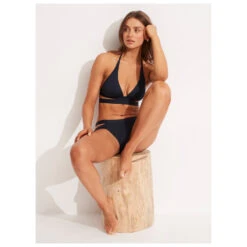 Seafolly Women's Collective Halter Bra - Bikini-Top -Rip Curl-Laden seafolly womens collective halter bra bikini top detail 7