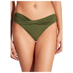 Seafolly Women's Collective Twist Band Hipster - Bikini-Bottom -Rip Curl-Laden seafolly womens collective twist band hipster bikini bottom detail 3