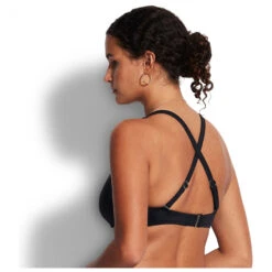 Women's Seafolly Collective Dd Scoop Neck Halter - Bikini-Top -Rip Curl-Laden seafolly womens seafolly collective dd scoop neck halter bikini top detail 3