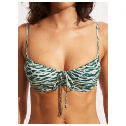 Seafolly Women's Wild At Heart Underwire Bra - Bikini-Top -Rip Curl-Laden seafolly womens wild at heart underwire bra bikini top detail 6